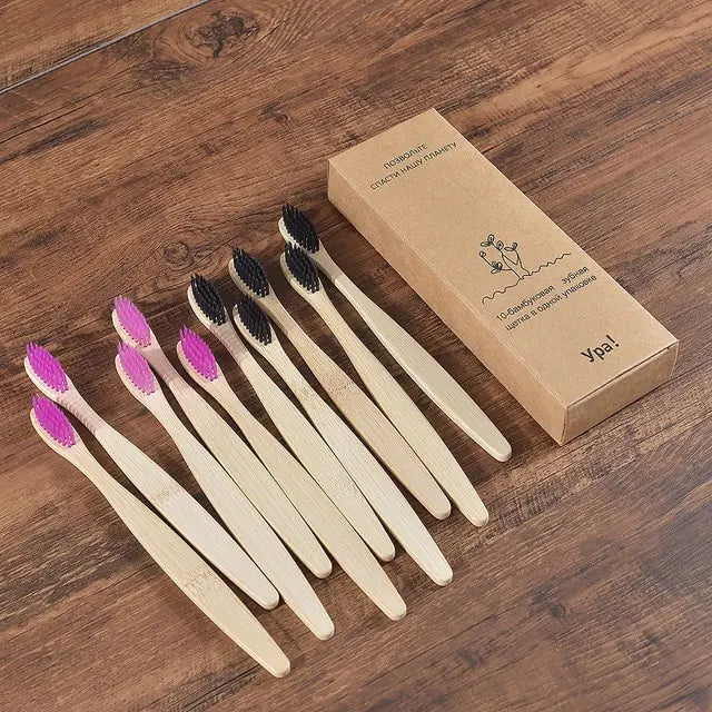 Colorful Toothbrush Natural Bamboo