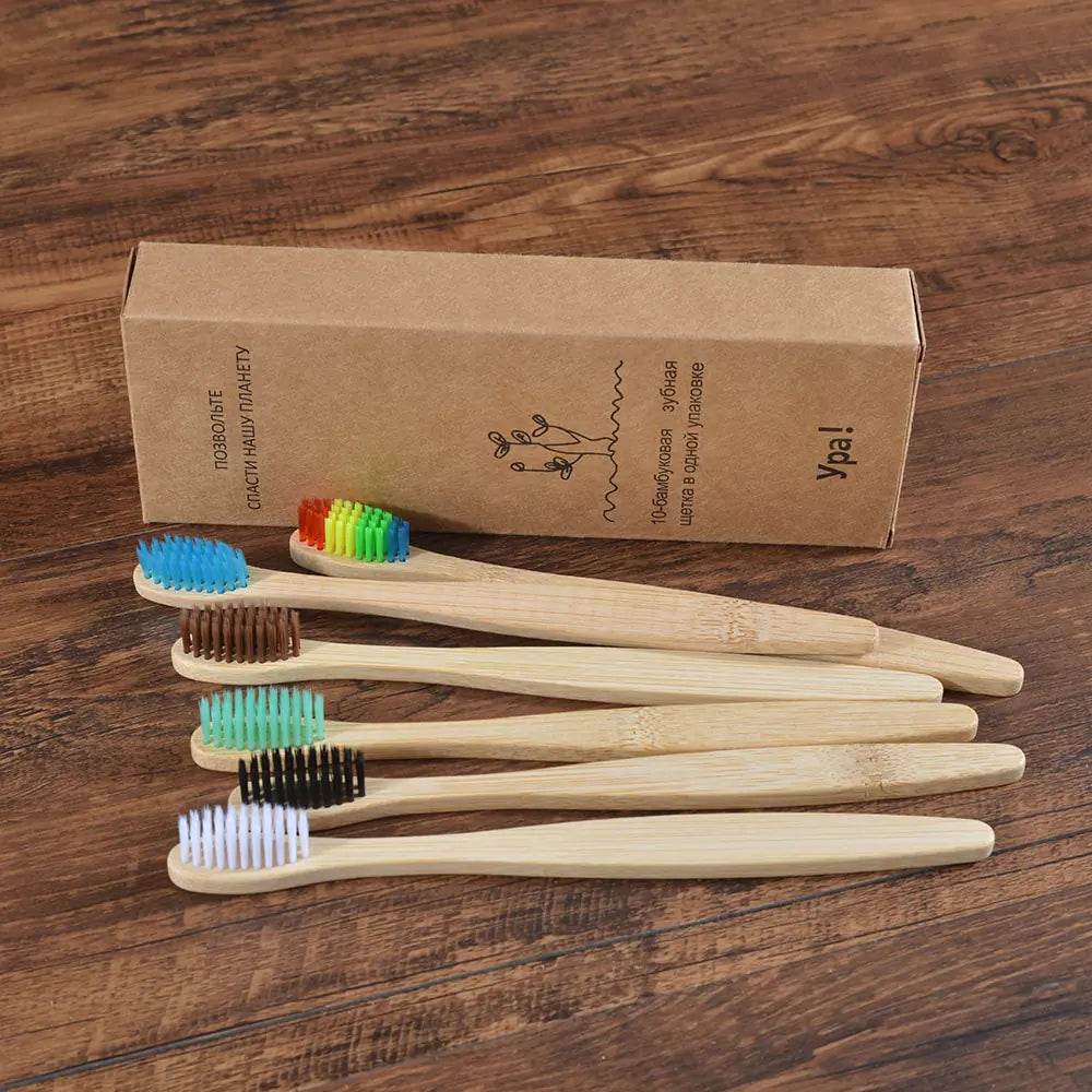 Colorful Toothbrush Natural Bamboo