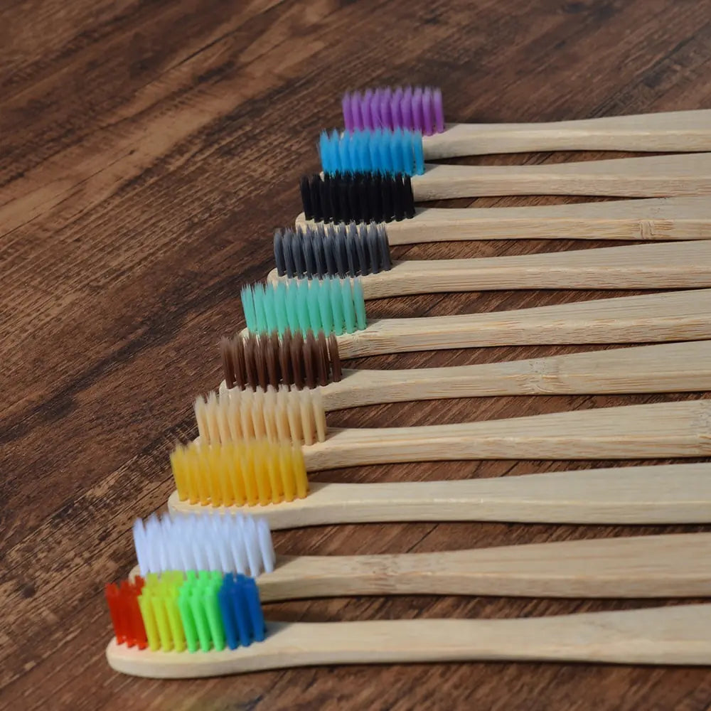 Colorful Toothbrush Natural Bamboo